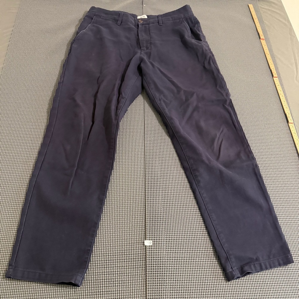 H&M Essentials No. 9 Mens Regular Fit Chino Pants Navy Blue Size 32 - Picture 1 of 8